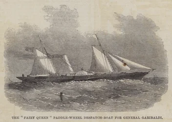 La Regina delle Fate, Nave a Ruota per il Generale Garibaldi